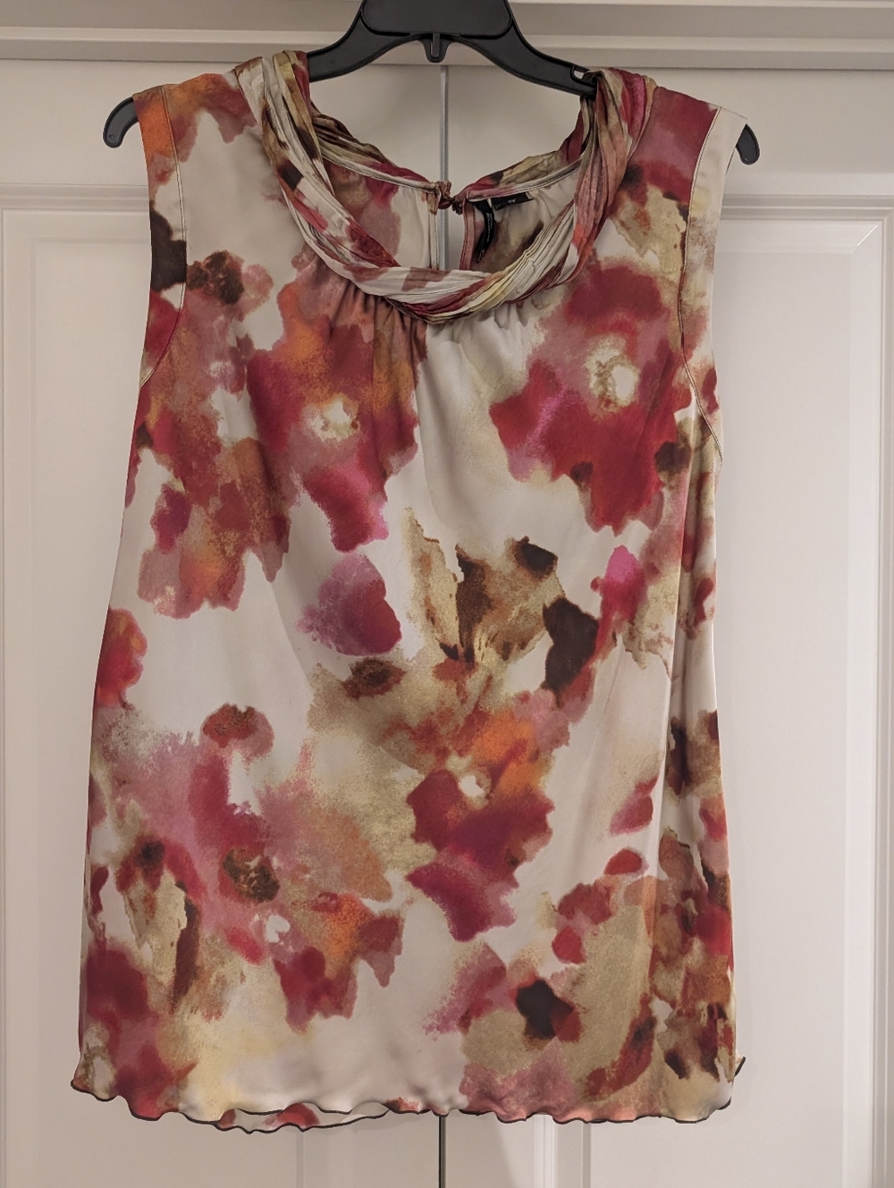 Sleeveless Watercolor Floral Top